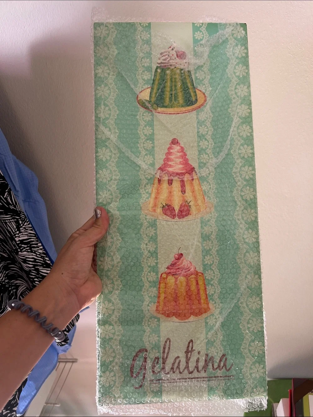 Gelatina Wall Art Panel - Mint & Pastel Dessert Print